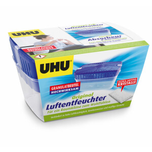 Luftentfeuchter UHU Original 52185 - blau/transparent...