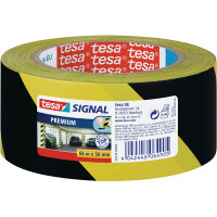 Warnband tesa Signal Universal 58130 - 50 mm x 66 m gelb/schwarz für Bodenmarkierungen