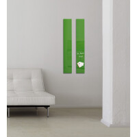 Glasmagnetboard sigel Artverum GL251 - 12 x 78 cm grün inkl. SuperDym Magnete