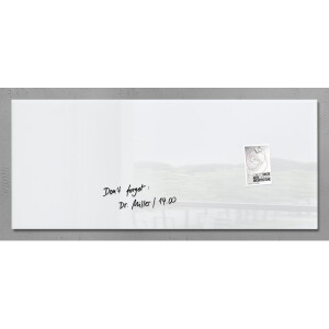 Glasmagnetboard sigel Artverum GL241 - 130 x 55 cm super...