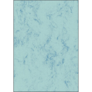 Marmorpapier sigel DP261 - A4 blau f&uuml;r alle...