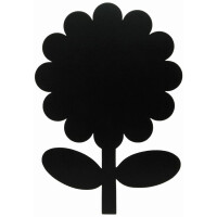 Kreidetafel Silhouette Securit Boards 17-FB-FLOWER - 42,6 x 27,7 cm Blume inkl. Klett-Klebepads und weißem Kreidestift