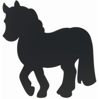 Kreidetafel Silhouette Securit Boards 17-FB-HORSE - 33,2 x 28,2 cm Pferd inkl. Klett-Klebepads und weißem Kreidestift