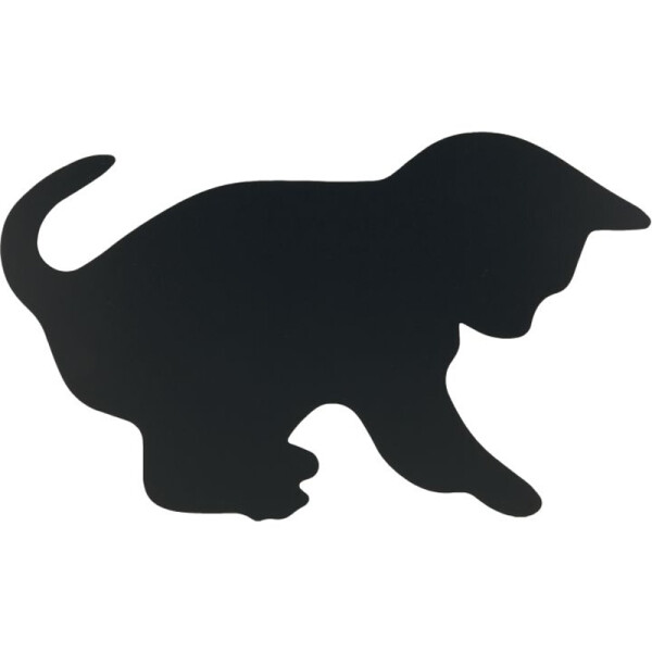 Kreidetafel Silhouette Securit Boards 17-FB-CAT - 28,8 x 48 cm Katze inkl. Klett-Klebepads und weißem Kreidestift