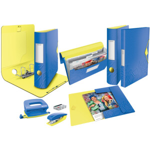Ablagebox Leitz Urban Chic 3948 - A4 330 x 252 mm blau 30 mm Rückenbreite bis 250 Blatt PP-Folie
