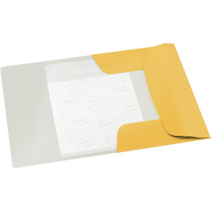 Eckspannmappe Leitz Cosy 3002 - A4 241 x 310 mm gelb 150 Blatt Karton 250 g/m²