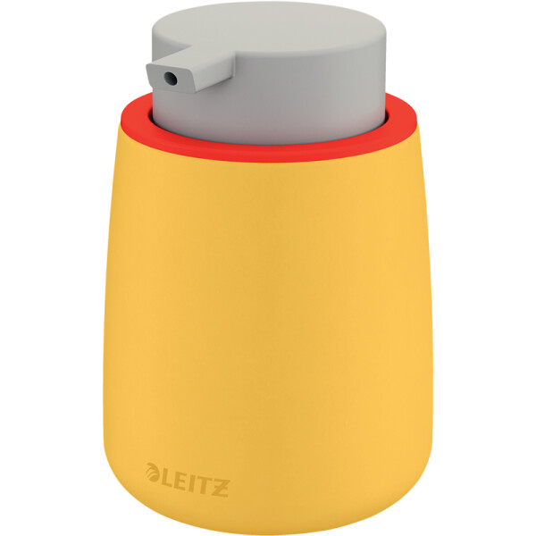 Desinfektionsmittelspender Leitz Cosy 5404 - 85 x 135 x 85 mm gelb 300 ml Keramik