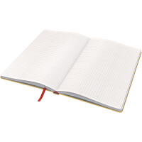 Notizbuch Leitz Cosy 4454 - A5 148 x 210 mm gelb kariert 80 Blatt Hartpappe-Einband FSC 100 g/m²