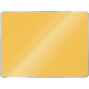 Glasmagnetboard Leitz Cosy 7042 - 60 x 40 cm gelb inkl. Marker