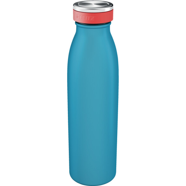 Trinkflasche Leitz Cosy 9016 - blau Doppelwandig isoliert BPA-frei Edelstahl / Silikon 500 ml