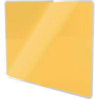 Glasmagnetboard Leitz Cosy 7042 - 60 x 40 cm gelb inkl. Marker