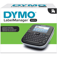Beschriftungsgerät Dymo LabelManager 500TS S0946440 - 6, 9, 12, 19, 24 mm D1-Bänder DE/AT/CH 5 Zeilen