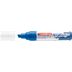 Acrylmarker edding 5000 - enzianblau 5-10 mm Keilspitze permanent