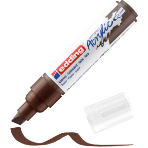 Acrylmarker edding 5000 - schokoladenbraun 5-10 mm Keilspitze permanent