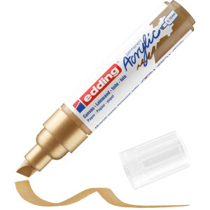 Acrylmarker edding 5000 - reichgold 5-10 mm Keilspitze permanent