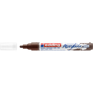 Acrylmarker edding 5100 - schokoladenbraun 2-3 mm Rundspitze permanent