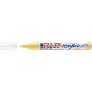 Acrylmarker edding 5100 - pastellgelb 2-3 mm Rundspitze permanent