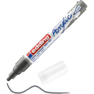 Acrylmarker edding 5100 - anthrazit 2-3 mm Rundspitze permanent