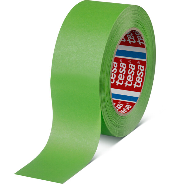 Abdeckband tesa 4338 - 50 mm x 50 m grün Kreppband für Industrie/Gewerbe-Anwendungen