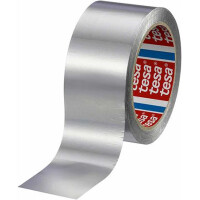 Aluminiumklebeband tesa 60630 - 50 mm x 50 m aluminium ohne Liner für Industrie/Gewerbe-Anwendungen
