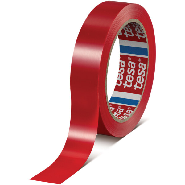 Oberflächenschutzfolienband tesa tesafilm 60428 - 25 mm x 66 m rot s-PVC-Film für Industrie/Gewerbe-Anwendungen