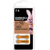 Hörgerätebatterie Duracell Easy Tab DUR077566 - 13 orange PR48 Zink-Luft 1,4 Volt Pckg/6