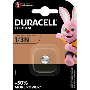 Knopfzellenbatterie Duracell DUR003323 - 1/3N CR1/3N 2L76 Lithium 3 Volt