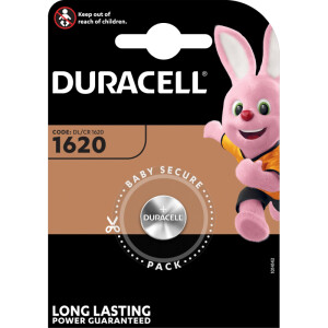 Knopfzellenbatterie Duracell DUR030367 - 1620 DL/CR1620 Lithium 3 Volt