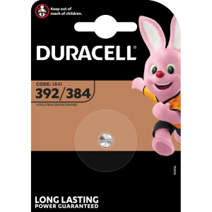 Uhrenbatterie Duracell DUR067929 - 392/384 SR41 Silberoxid 1,5 Volt