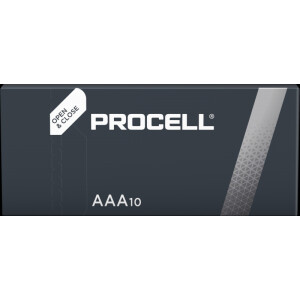 Microbatterie Duracell Procell DUR123595 - AAA LR03 PC2400 Alkaline 1,5 Volt Pckg/10