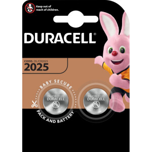 Knopfzellenbatterie Duracell DUR203907 - 2025 DL/CR2025 Lithium 3 Volt Pckg/2