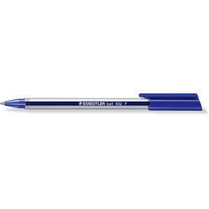 Kugelschreiber Staedtler 432F - blau/transparentes...