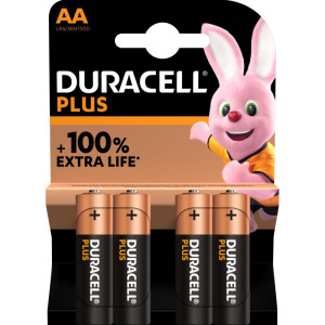 Mignonbatterie Duracell Plus DUR140851 - AA LR06 Alkaline 1,5 Volt Pckg/4