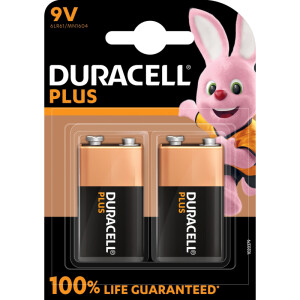 Blockbatterie Duracell Plus DUR142268 - 9V 6LR61 Alkaline...
