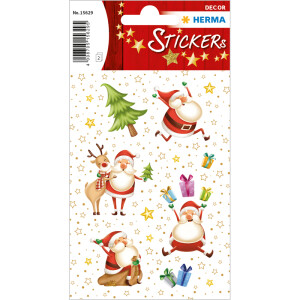 Sticker Weihnachten Herma Decor 15629 - Fröhliche Papier 2 Blatt / 30 Stück
