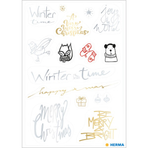 Sticker Weihnachten Herma Creative 15639 - Winter Time...