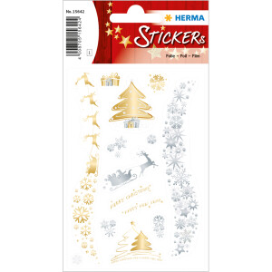 Sticker Weihnachten Herma Creative 15642 - Weihnachtszauber Folie 1 Blatt / 14 Stück