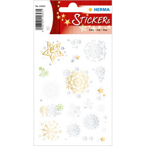 Sticker Weihnachten Herma Creative 15643 - Sternengestöber Folie 1 Blatt / 20 Stück