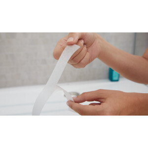 Antirutschband tesa 55533 - 25 mm x 5 m transparent selbstklebend wasserfest für Bad & Dusche
