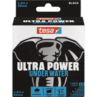 Reparaturband tesa Ultra Power Under Water 56491 - 50 mm x 1,5 m schwarz wasserfest für Privat/Endverbraucher-Anwendungen