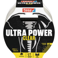 Reparaturband tesa Ultra Power Clear 56496 - 48 mm x 10 m transparent für Privat/Endverbraucher-Anwendungen