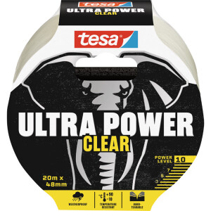 Reparaturband tesa Ultra Power Clear 56497 - 48 mm x 20 m transparent für Privat/Endverbraucher-Anwendungen