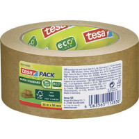 Verpackungsklebeband tesa tesapack ecoLogo 58291 - 50 mm x 50 m chamois Papier-Band für Privat/Endverbraucher-Anwendungen