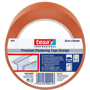 Putzband tesa professional 4843 - orange PVC-Klebeband...