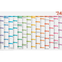 Plakatkalender Brunnen 70117004 - 106 x 66,6 cm bunt Jahr 2024 1 Seite/14 Monate Modell 701