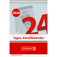 Abrei&szlig;kalender Brunnen 70304003 - 6,5 x 9,8 cm schwarz/rot Jahr 2023 1 Seite/1 Tag