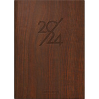 Buchkalender Brunnen 79569014 - 14,5 x 20,6 cm braun Jahr 2024 1 Seite/1 Tag 352 Seiten Modell 795 Balacron-Einband