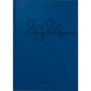 Buchkalender Brunnen 79833904 - 14 x 20,6 cm blau Jahr...