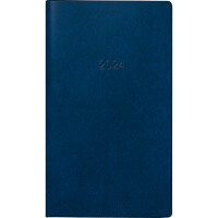 Monatssichtkalender Brunnen 75028304 - 8,7 x 15,3 cm blau Jahr 2024 2 Seiten/1 Monat 32 Seiten Modell 750 Kunststoff-Einband