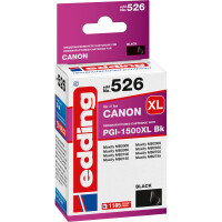 Tintendruckerpatrone edding ersetzt Canon 526-EDD - schwarz PGI-1500XLBK ca. 1.185 Seiten 35 ml